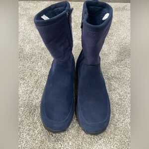 L.L. Bean Dark Blue Suede Boots